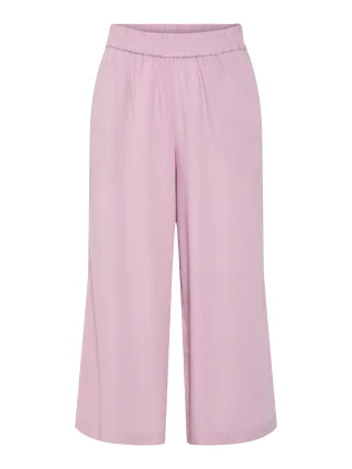 PIECES - PCPIA LINEN BLEND HW CULOTTE WVN NOOS Dawn Pink - Gr. - M