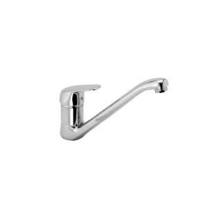 Herzbach Kappa Küchenarmatur 50115200101 chrom, Niederdruck, Gussauslauf schwenkbar