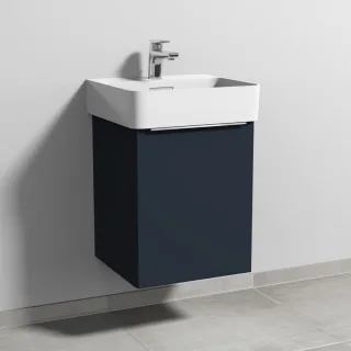 Sanipa 3way Waschtischunterbau zu Laufen VAL Waschtisch mit 1 Tür, Marine-Matt UP8201R
