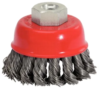 KS Tools Rostfreie Stahldrahttopfbürste 0,5mm - 340.0026