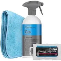 detailmate Reinigungsknete Set Koch Chemie Clay Spray Reinigungsmasse (Reinigungs Clay 100g Knete mit Spray)