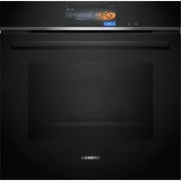 SIEMENS Einbaubackofen iQ700 HB778G9B1, mit Teleskopauszug nachrüstbar, Exzellente Ergebnisse: mit Gerichterkennung+Bräunungssensor mit Kamera