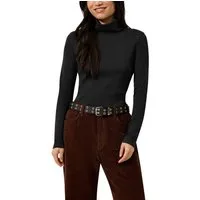 QS Rollkragenshirt Langarmshirt mit Rolli / Baumwolle