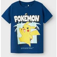 Name It Kurzarmshirt NMMMAHE POKEMON NREG SS TOP BOX SKY