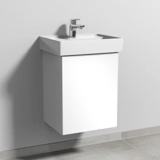 Sanipa 3way Waschtischunterbau zu Villeroy & Boch Collaro Waschtisch mit 1 Tür, Weiß-Glanz SF83178