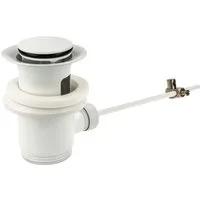 tecuro Ablaufgarnitur Exzenter Ab- und Überlaufgarnitur, 1 1/4 Zoll x Ø 63 mm, Messing