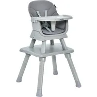 COSTWAY Hochstuhl, 6in1 Kombihochstuhl, Babystuhl, mit Sicherheitsgurt