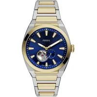 Fossil Automatikuhr EVERETT ME3275, Armbanduhr, Herrenuhr, Mechanische Uhr, Edelstahlarmband, analog