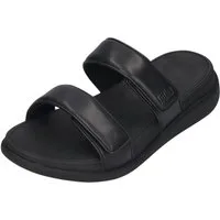 Fitflop F-MODE GO ADJUSTABLE TWO-BAR BUCKLE SLIDES Pantolette All Black