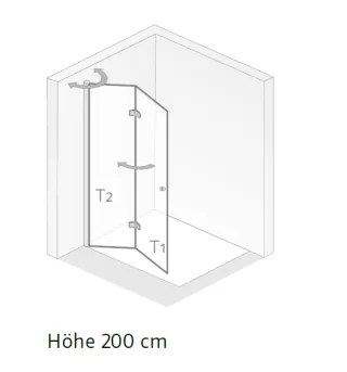 HSK Walk In Exkusiv 2.0 Drehfalttür 48206xxx