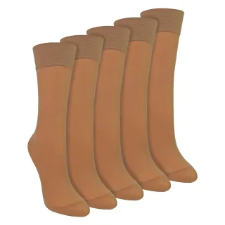5er-Pack Damen Knöchelsocken 15 Denier Leichte Durchsichtige Socken