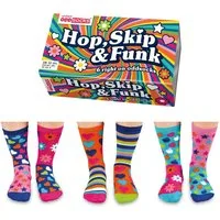 United Oddsocks Freizeitsocken Verrückte Socken Oddsocks Funky Dory für Mädchen im 6er Set