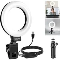 Neewer Ringlicht ST-RL BASICS 5" Ringlicht mit Klemme und Mini Stativ