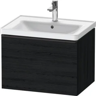 Duravit D-Neo Waschtischunterbau wandhängend Eiche Schwarz Matt 634x452x440 mm - DE42540BD160000 DE42540BD160000