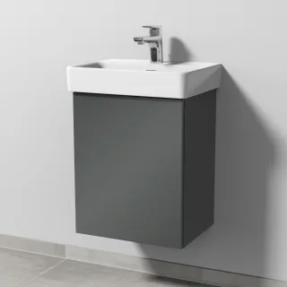 Sanipa 3way Waschtischunterbau zu Laufen Pro S Waschtisch mit 1 Tür, Anthrazit-Glanz SF78379