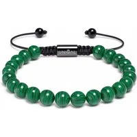 UNIQAL.de Perlenarmband aus Natur- & Edelstein – Unisex, 8 mm (einreihiges Natursteinarmband, verschiedene Farben & Steinsorten), verstellbar, handgefertigt