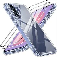SmartUP Smartphone-Hülle + 2X Schutzglas für Samsung Galaxy A37 5G Panzerfolie Display Case 9H 6,7 Zoll, integrierter Kameraschutz