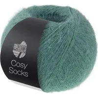 LANA GROSSA Meilenweit 100 g COSY SOCKS Häkelwolle, 420 m (Flauschige Sockenwolle mit Merinowolle, waschmaschinenfest), 100 g