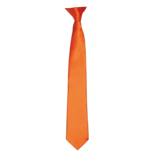 Premier Colours Herren Satin-Clip-Krawatte (Terrakotta)