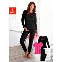 Vivance Dreams by Lascana Pyjama mit Frontschriftzug
