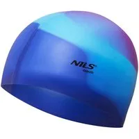 NILS AQUA Badekappe Schwimmhaube Badekappe (Spar-Set, 1 St), Flexibles Silikon passt sich jeder Kopfform an