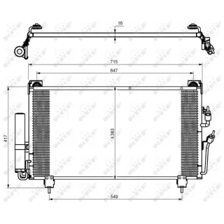 NRF Klimakondensator + Trockner Mitsubishi Outlander 35755