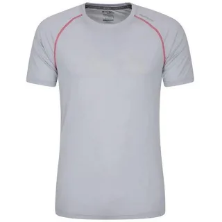 Mountain Warehouse Herren Aero II Kurzarm T-Shirt (Hellgrau)