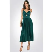 Cupshe Maxikleid Satin gedrehtes Lockerauge Kleid