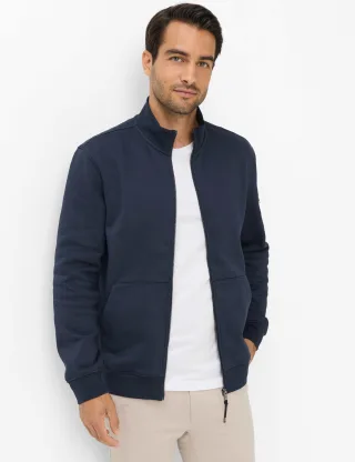 Brax Herren Sweatjacke Style SCOTT night blue, dunkelblau, Gr. 4XL