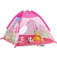 relaxdays Spielzelt Mädchen Pink mit Fee