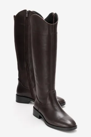 Ruiz Leder Knieholer Stiefel (Damen)