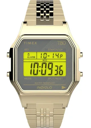 Montre Timex T80 Pour Mixte Doré TW2U93500