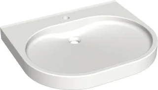 KWC Aquarotter Waschtisch, VARIUScare, MIRANIT, 650x120x550 mm, barrierefrei, 2030020958 2030020958