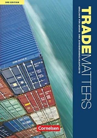 Trade Matters - Third Edition: A2-B2 - Schülerbuch