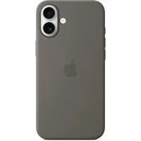 Silikon Case mit MagSafe, Handyhülle grau, iPhone 16 Plus