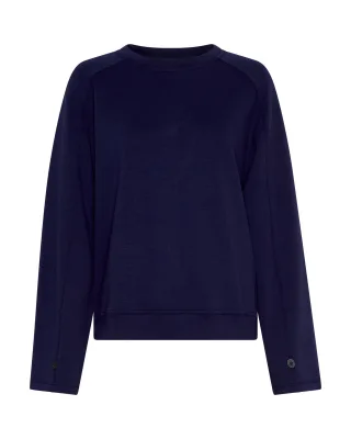 msch copenhagen - MSCHElianna Ima Q Sweatshirt Ocean Cavern - Gr. - L