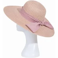 Brise Textil Sonnenhut Eleganter Damenhut mit Zierschleife – Sommer & Strand Breite Krempe für zusätzlichen Sonnenschutz