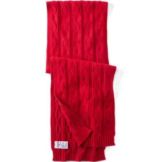 Lands' End x Lulu Guinness Lips Schal, Damen, size: regular, Rot, Polyester, by Lands' End