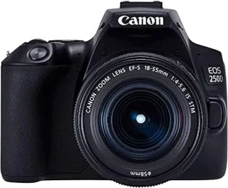 Canon EOS 250D [24.1MP 4K Full HD 3"] schwarz inkl. EF-S 18-55mm 1:4-56 IS STM Objektiv