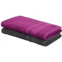 OTTO home Saunatuch Vanessa, 2 Saunatücher, 80x200cm, in Standard- und Premium-Qualität, Walkfrottee (Set, 2-St), Handtücher mit Bordüre, 100% Baumwolle, einfarbig, weich