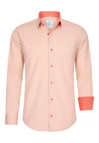 Pastell Hemd S - 6XL Slim Fit Cotton-Stretch