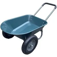 GarveeMore Schubkarre mit 2/4 Räder, Gartenschubkarre 272KG Groß Schubkarre Bauschubkarre