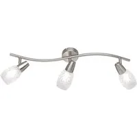 Reality Leuchten LED Deckenstrahler, Dimmfunktion, LED wechselbar, Warmweiß, innen Deckenleuchte 3 Glas Lampenschirme, Treppenhaus & Ankleidezimmer