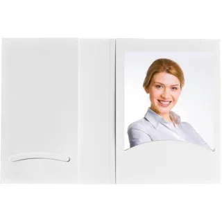 1x100 Daiber Portraitmappen m. CD-Rom-Fach bis 10x15cm weiß