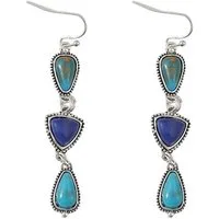 The Beauty House Ohrring-Set Boho Ethno Ohrhänger Damen – Vintage Edelstein Schmuck Ohrringe