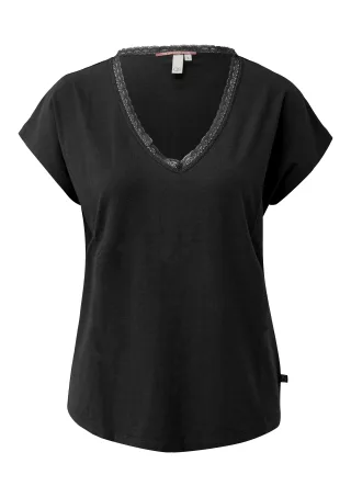 qs - T-Shirt schwarz - Gr. - XXL