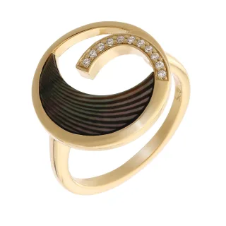 Orphelia Damen-Ring Sterling-Silber 925 – Gold zr-7371