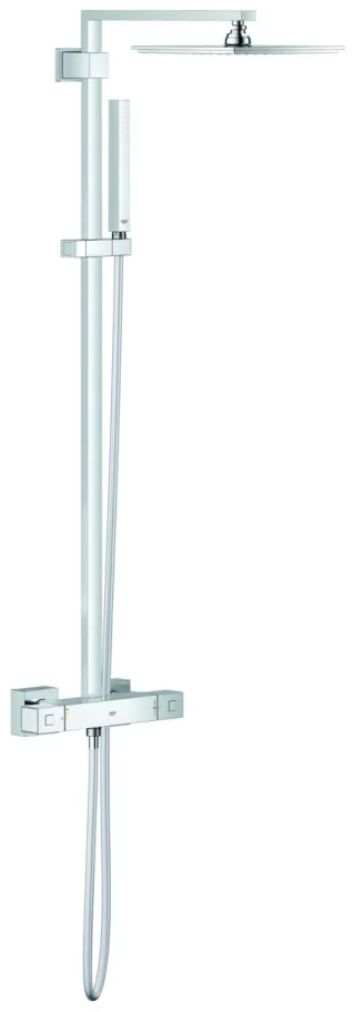 Grohe Duschsystem Euphoria Cube XXL 230 26087 mit Thermostat Wandmontage chrom, 26087000 26087000