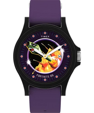 Timex X Fortnite Acadia Violett Herren Armbanduhr TW2Y46300