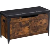 GarveeMore Sitzbank mit Stauraum,Sitzhocker,Spielzeugtruhe,Fußhocker, Schrank mit Sicherheitsscharnier für Schlafzimmer,Wohnzimmer